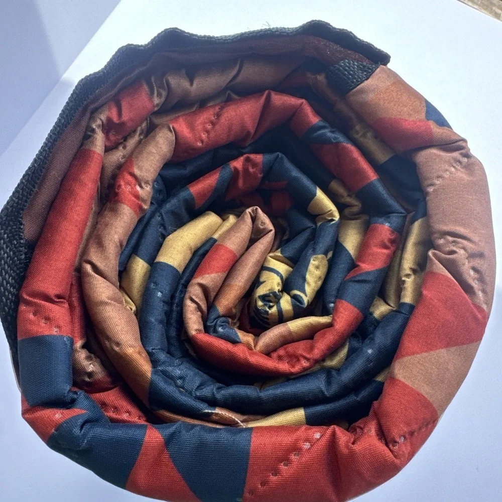 Smokey The Bear Packable Picnic Blanket Southwest 70x70 Roll Up Strap NEW